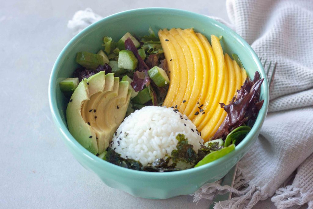 Tropical Veggie Sushi Bowl