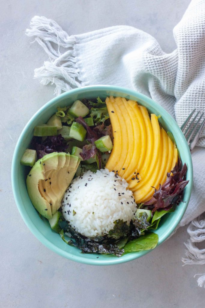 Tropical Veggie Sushi Bowl