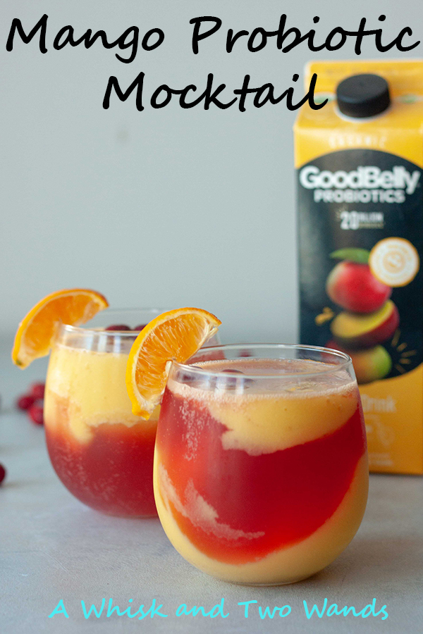 Refreshing, fruity, and healthy Mango Probiotic Mocktails are a delicious treat for any occasion. Packed with probiotics that make you smile and your tummy happy there is no wrong time of day to sit back and sip one! This one is a blend of mango and cranberry but there are mango ginger and countless other flavor combinations.