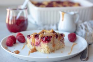 PB&J Sourdough Bread Pudding