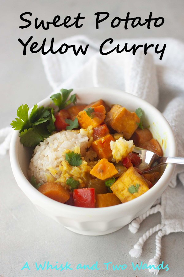 Comfort food with a little kick! Sweet Potato Yellow Curry is a flavor and nutrition packed dish pairing sweet potatoes with all the traditional flavors of curry in a combo that satisfies all the senses. Gluten free and vegan friendly with a plant-based protein option or option for added veggies.