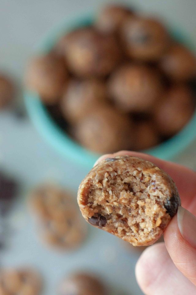 Bite of Milk Monster Cookie Dough Bites