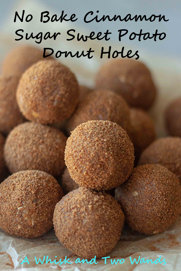 No Bake Cinnamon Sugar Sweet Potato Donut Holes are deliciously amazing no bake bites packed with healthy whole foods, rolled in cinnamon sugar, that melt in your mouth! Gluten free and vegan there are so many additional nutrition boost variations including one to boost lactation for all my fellow mamas out there. Mom and kid approved a dozen won't last long!