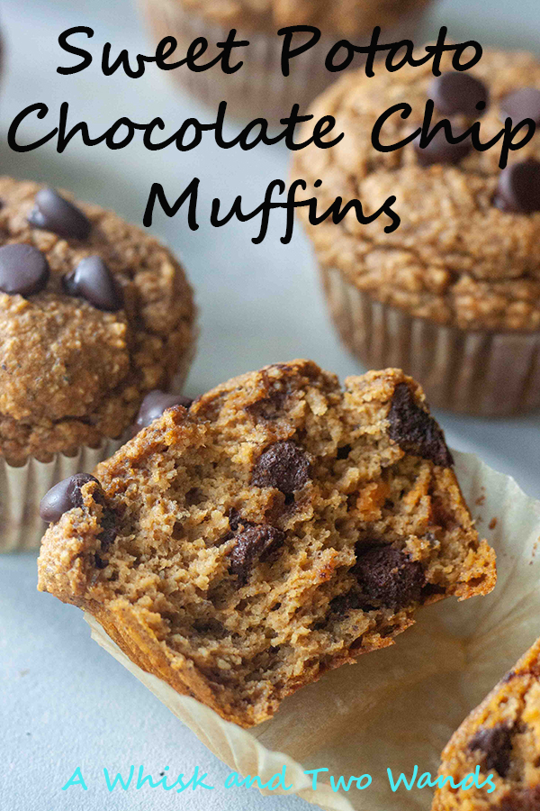 Sweet Potato Chocolate Chip Muffins are delicious you won't even know they're healthy, yes even with the chocolate chips! Gluten free and dairy free, with optional nutrition boosts including one for lactation, they're easy to make and will instantly be a family favorite.