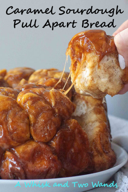 Entertaining or a relaxing cozy weekend in both are perfect for Caramel Sourdough Pull Apart Bread! It really doesn't get any sweeter than this upgrade twist on a classic staple that's been in our family and I'm happy to make and enjoy with my family. Dairy free and vegan friendly.