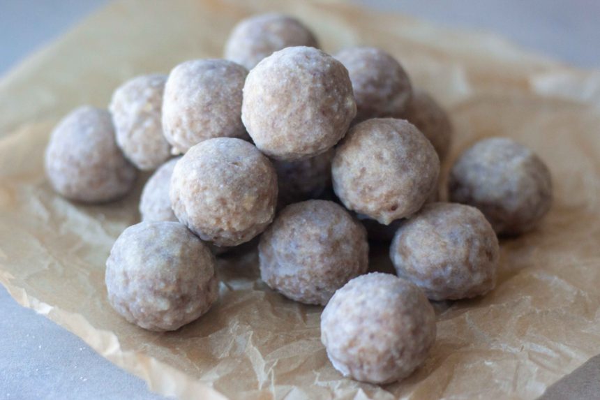 No Bake Maple Glazed Cinnamon Donut Holes