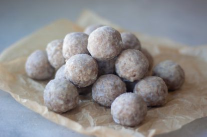 No Bake Maple Glazed Cinnamon Donut Holes