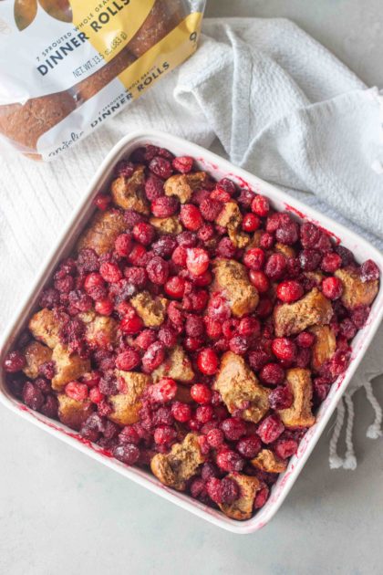 pan of Cran-Berry French Toast Bake