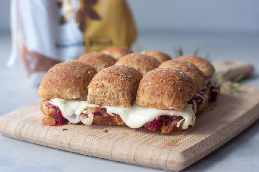 Cranberry Grilled Cheese Sliders