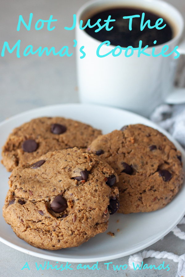 Not Just The Mama's Cookies are delicious chocolate chip cookies with added nutritional benefits for breastfeeding mamas that the whole family can't keep their hands off of! Made with simple whole food ingredients these healthy cookies are gluten free and vegan friendly.