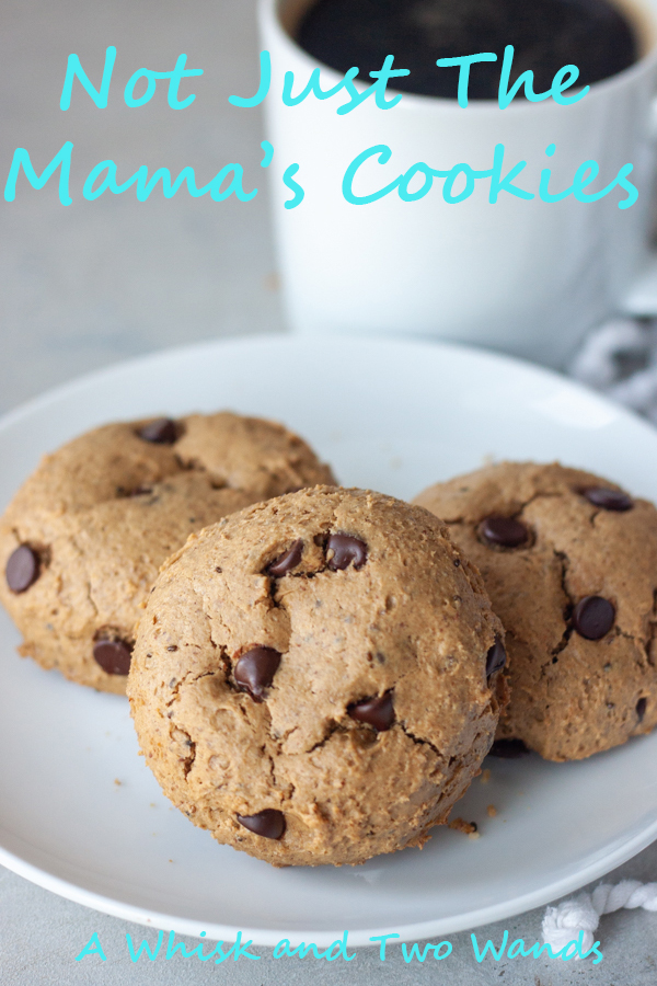 Not Just The Mama's Cookies are delicious chocolate chip cookies with added nutritional benefits for breastfeeding mamas that the whole family can't keep their hands off of! Made with simple whole food ingredients these healthy cookies are gluten free and vegan friendly.