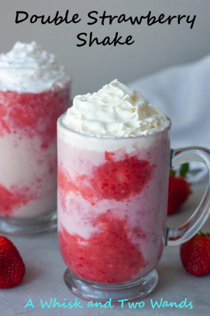 Double Strawberry Shakes only a take a handful of ingredients, and minutes, to make and are sure to bring all the boys, or girls, to the yard! A dairy free, gluten free, and vegan friendly treat the whole family will love!