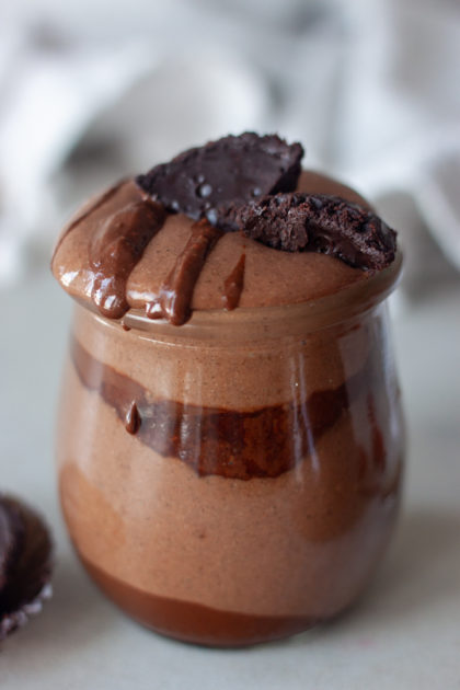 For The Love Of Chocolate Chia Pudding Cups with Chocolate Espresso Cups