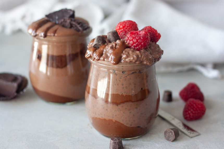 For The Love Of Chocolate Chia Pudding Cups