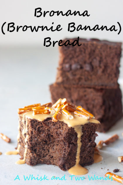 Bronana (Brownie Banana) Bread is what you get if a banana bread and brownie hooked up, the best of both in one! You will have a hard time having just one hunk of a piece! Gluten free, dairy free, and vegan friendly because we all have our preferences.