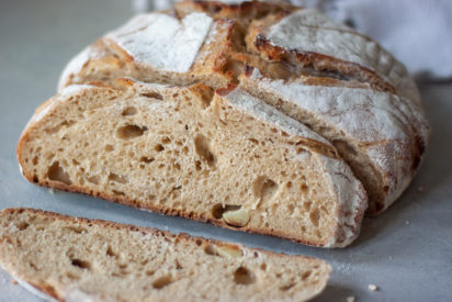 Slices of Social Distancing Spelt Sourdough