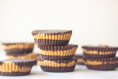 Protein Peanut Butter Cups stacked